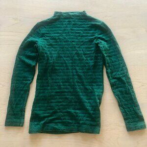 COUNTRY ROAD GREEN COTTON TURTLENECK SZ SMALL S